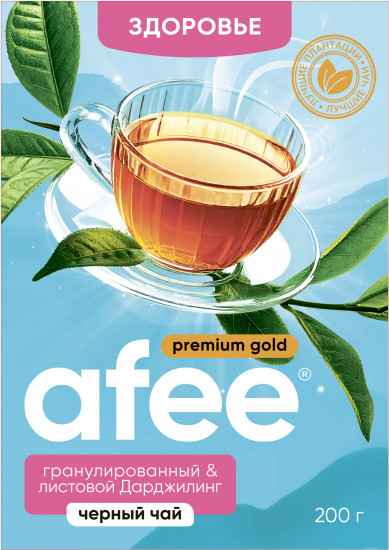 Чай черный гранулированный и листовой «Afee. Дарджилинг»