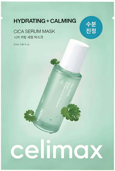 Маска на тканевой основе успокаивающая с экстрактом центеллы и гиалуроновой кислотой «Hydrating Calming Cica Serum Mask»