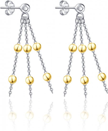 Серьги-пусеты из серебра