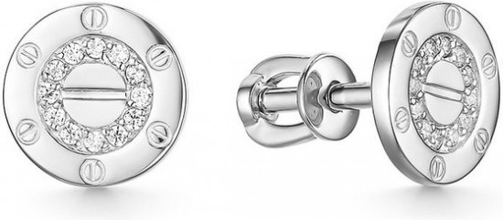 Серьги-пусеты из серебра