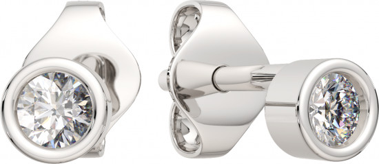 Серьги-пусеты из золота