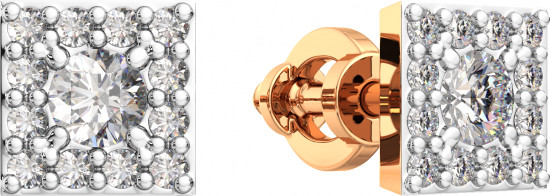 Серьги-пусеты из золота