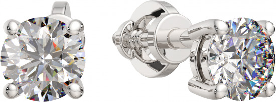 Серьги-пусеты из золота