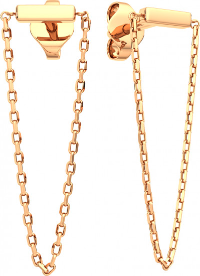 Серьги-пусеты из золота