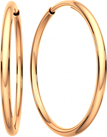 Серьги конго из золота