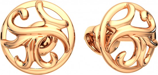 Серьги-пусеты из золота