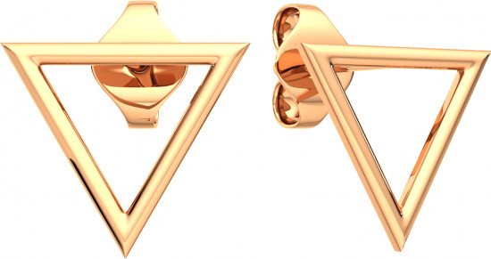 Серьги-пусеты из золота