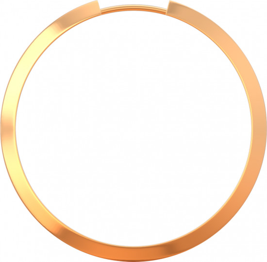 Серьги конго из золота