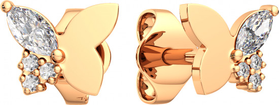 Серьги-пусеты из золота