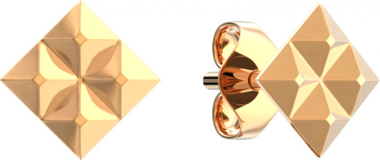 Серьги-пусеты из золота