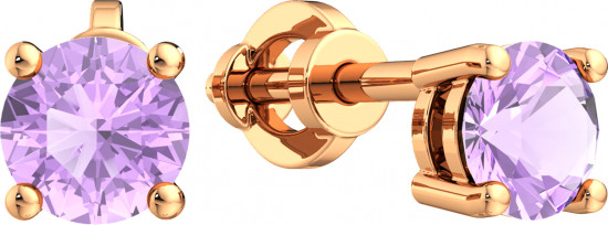 Серьги-пусеты из золота