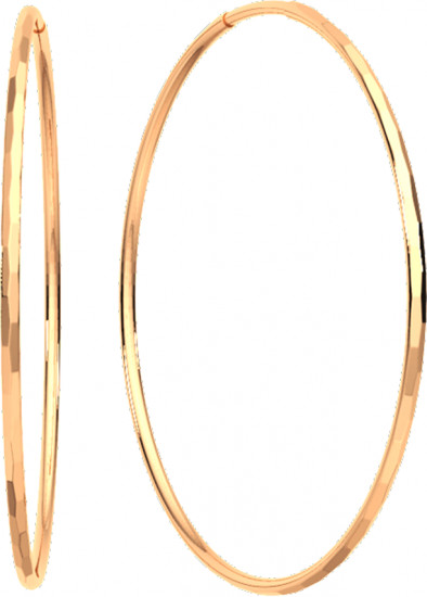 Серьги конго из золота