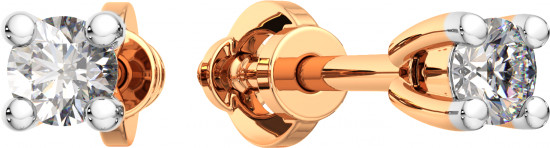 Серьги-пусеты из золота