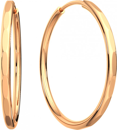 Серьги конго из золота