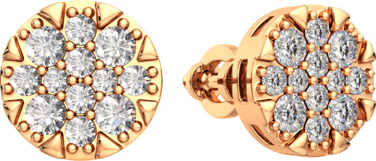 Серьги-пусеты из золота