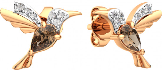 Серьги-пусеты из золота