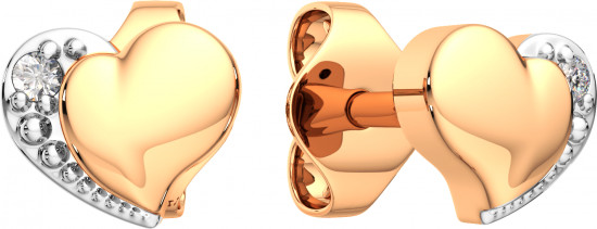 Серьги-пусеты из золота