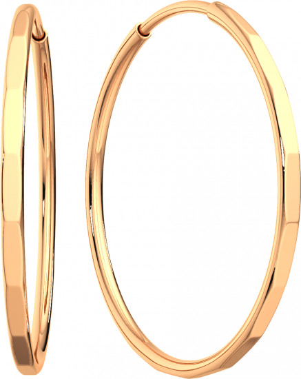 Серьги конго из золота