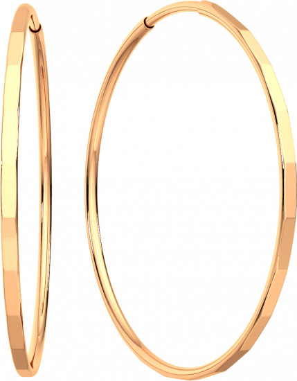 Серьги конго из золота