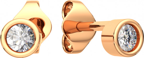 Серьги-пусеты из золота