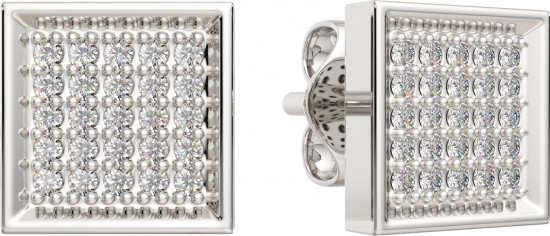 Серьги-пусеты из серебра