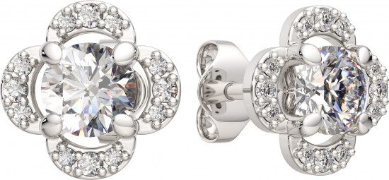 Серьги-пусеты из серебра