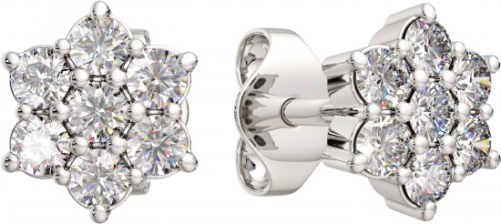 Серьги-пусеты из серебра