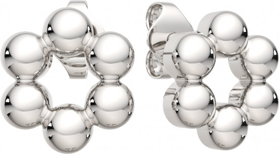 Серьги-пусеты из серебра