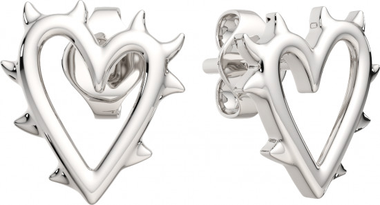 Серьги-пусеты из серебра