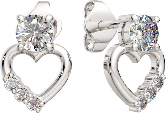 Серьги-пусеты из серебра