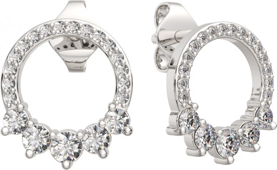 Серьги-пусеты из серебра