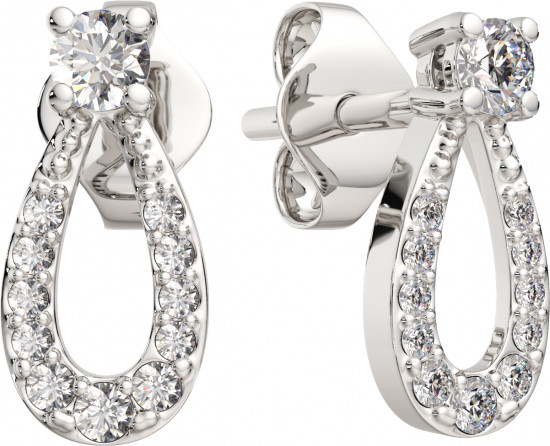 Серьги-пусеты из серебра