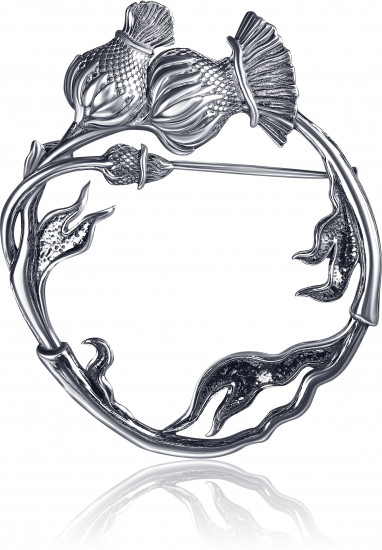 Брошь из серебра