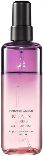 Парфюмированный двухфазный мист для волос «Keratin Layered Oil Mist Fig Tea»