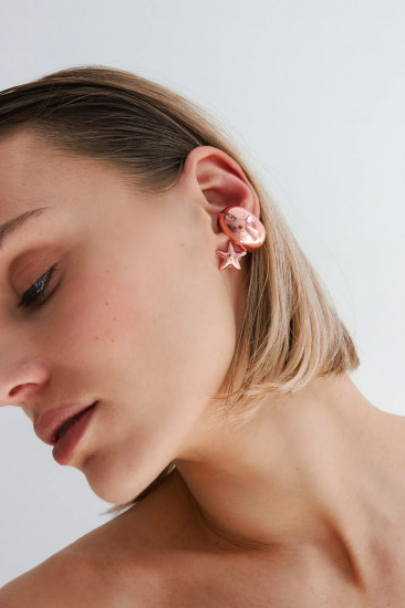 Серьги-пусеты из серебра «Star»