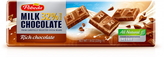 Шоколад молочный 32%