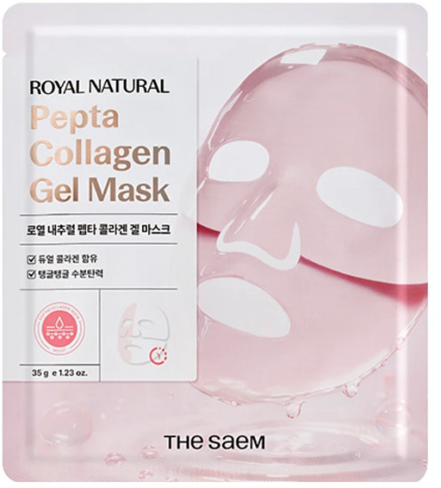 Маска для лица гидрогелевая с коллагеном и пептидами «Pepta Collagen Gel Mask»