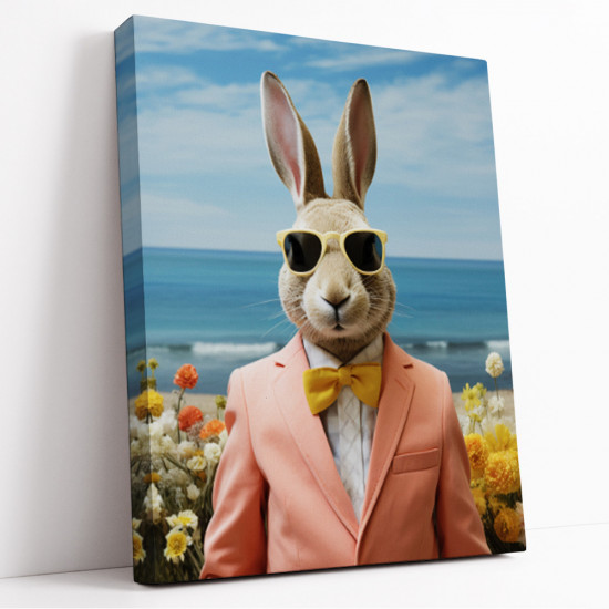 Картина «Заяц в розовом смокинге»