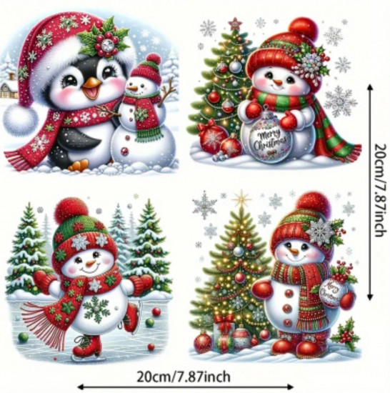 Новогодние наклейки на окна «Зимняя сказка»