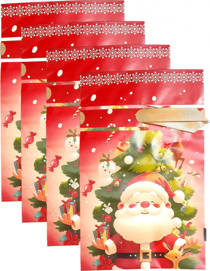 Набор пакетов новогодних с завязками