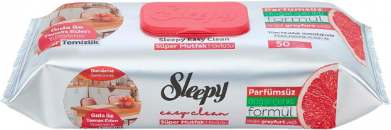 Влажные салфетки для кухонных поверхностей с натуральным маслом грейпфрута