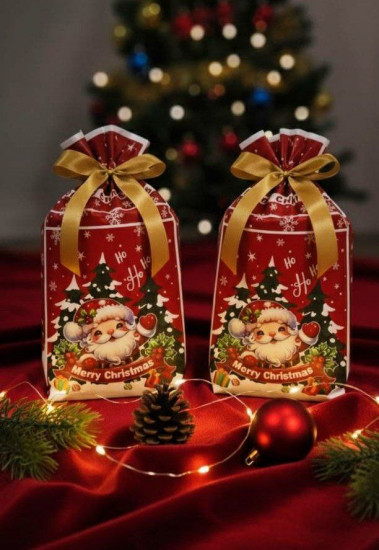 Пакет новогодний для сладостей и подарков