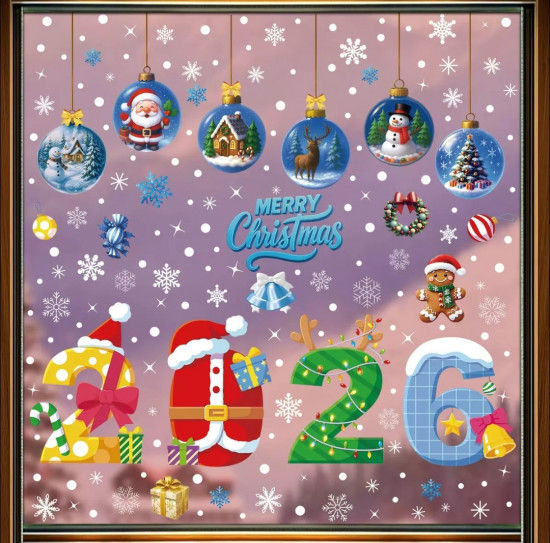 Новогодние наклейки «Зимняя сказка»