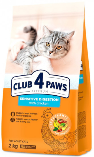 Сухой корм для взрослых кошек с чувствительным пищеварением