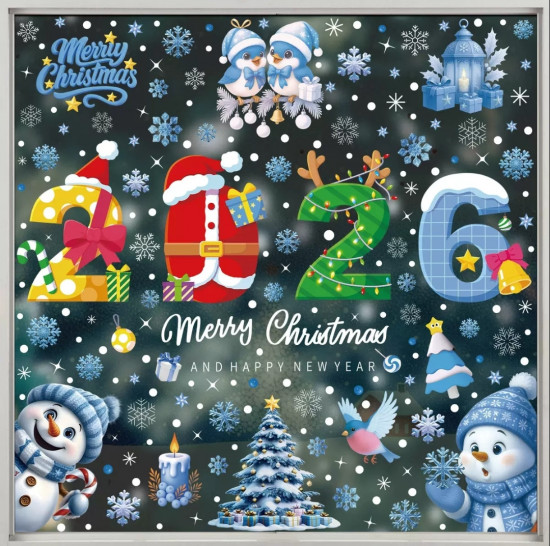 Новогодние наклейки