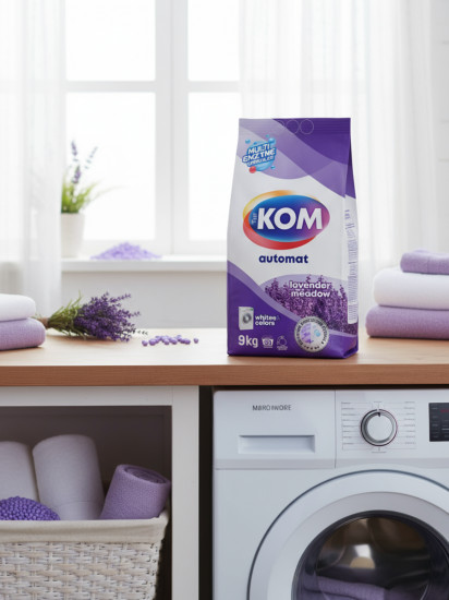 Стиральный порошок для цветного и белого белья с ароматом лаванды