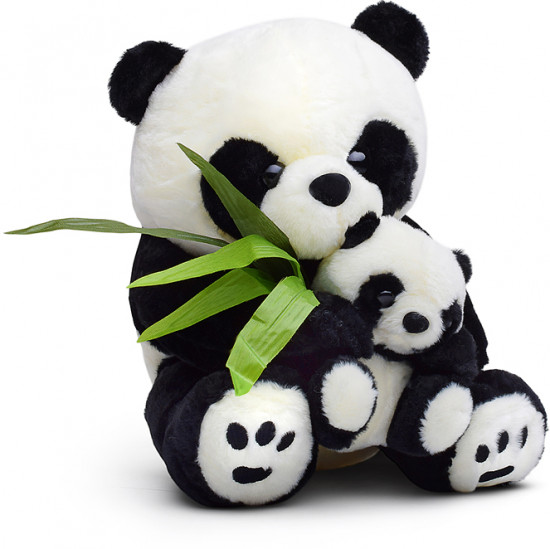 Игрушка мягкая «Пандочка. Мама и малыш»