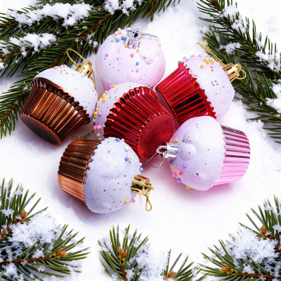 Набор новогодних украшений «Кексики»