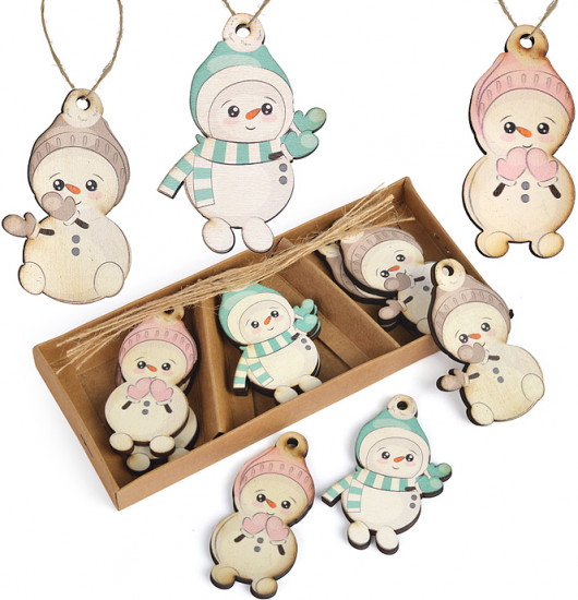 Набор новогодних украшений «Малыш снеговик»