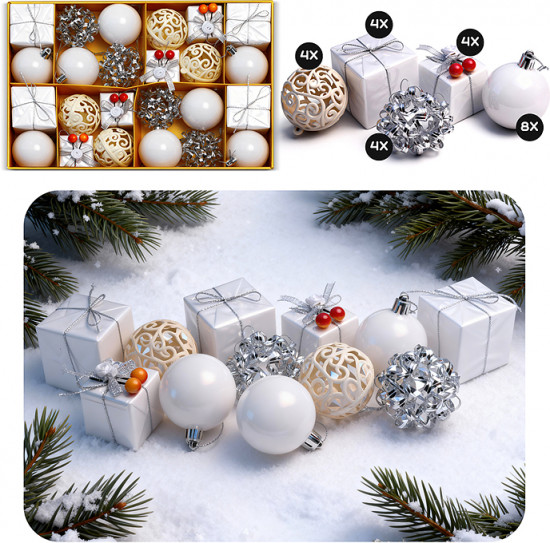 Набор новогодних украшений «Морозные мотивы»